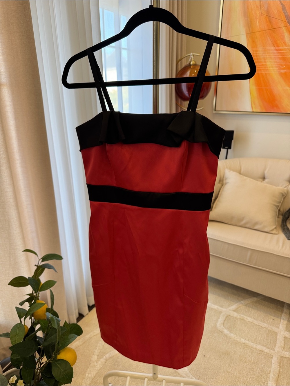 BCBG Satin Party Dress